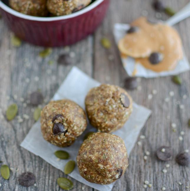 My easy go-to energy ball recipe made with dates, hemp, peanut butter and flax