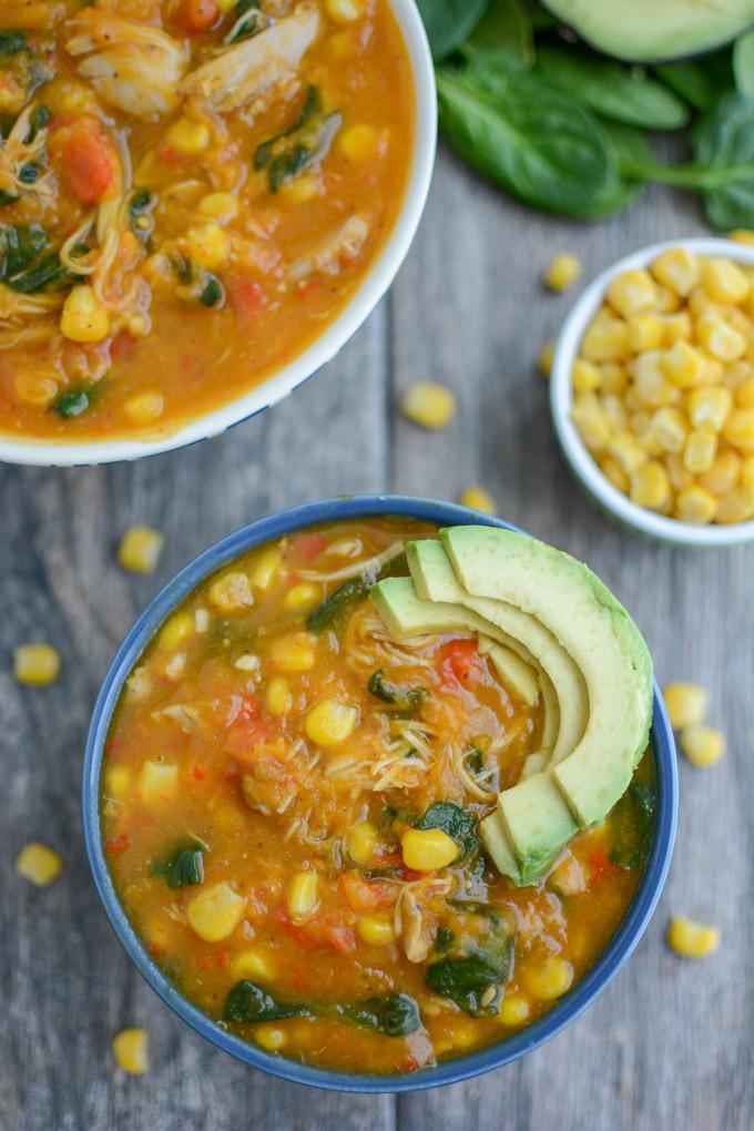 Instant Pot Sweet Potato Chicken Soup with slow cooker option