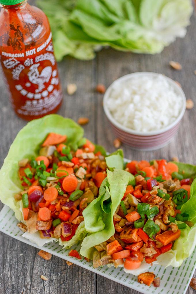 Ginger Soy Chicken Lettuce Wraps