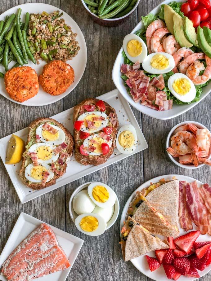 These easy egg recipes are perfect for lunch or dinner. You can add salmon to many of the recipes for an extra dose of omegas and heart healthy fats. 