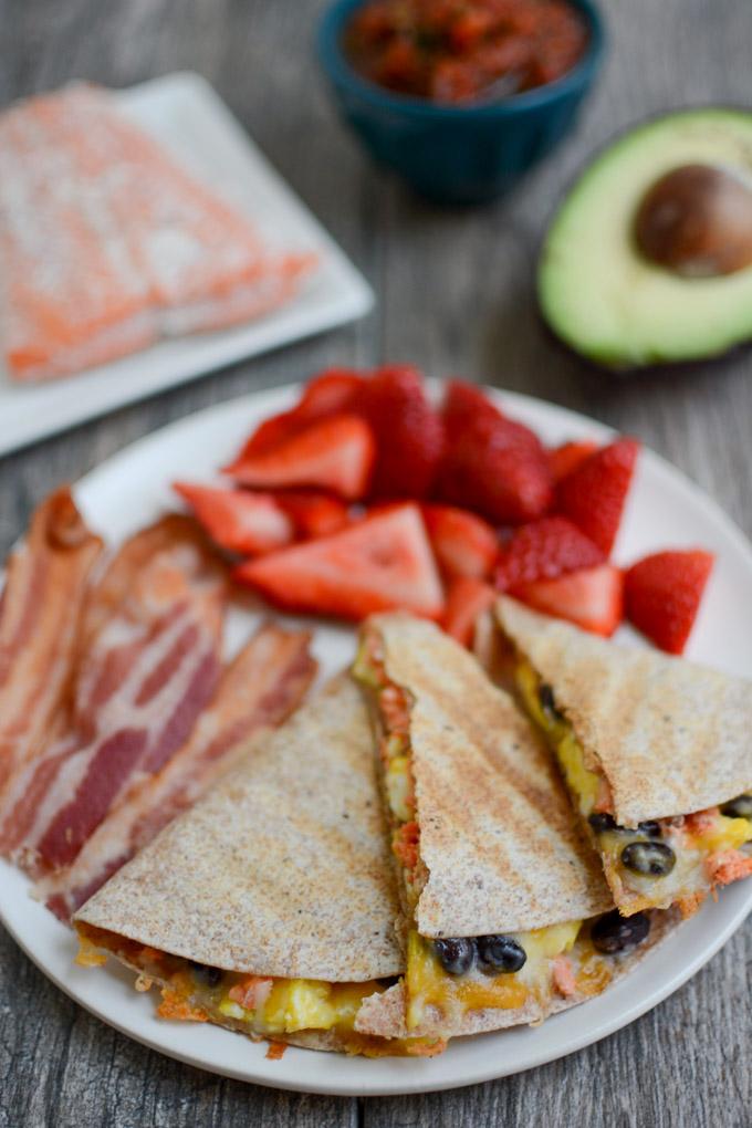 Salmon Breakfast Quesadillas