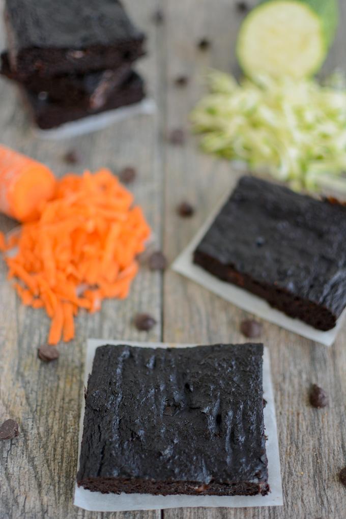 Zucchini Carrot Brownies