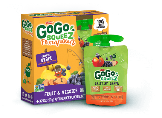 Peanut-Free & Tree Nut-Free Packaged Snacks 14 gogosqueez fruit and veggie