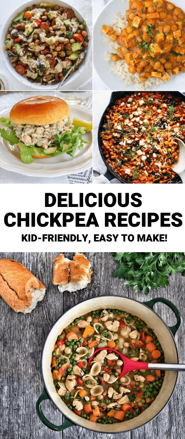 Looking for easy recipes using chickpeas? This list has something for everyone from salad to curry to soup! Add these to your lunch and dinner rotation ASAP.