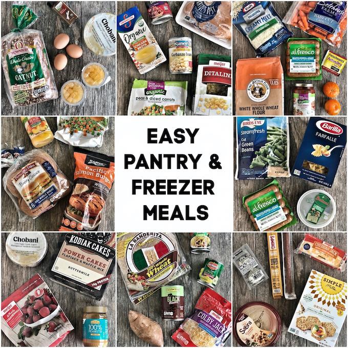 Easy Pantry and Freezer Meals