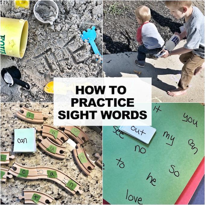 How To Practice Sight Words with kids