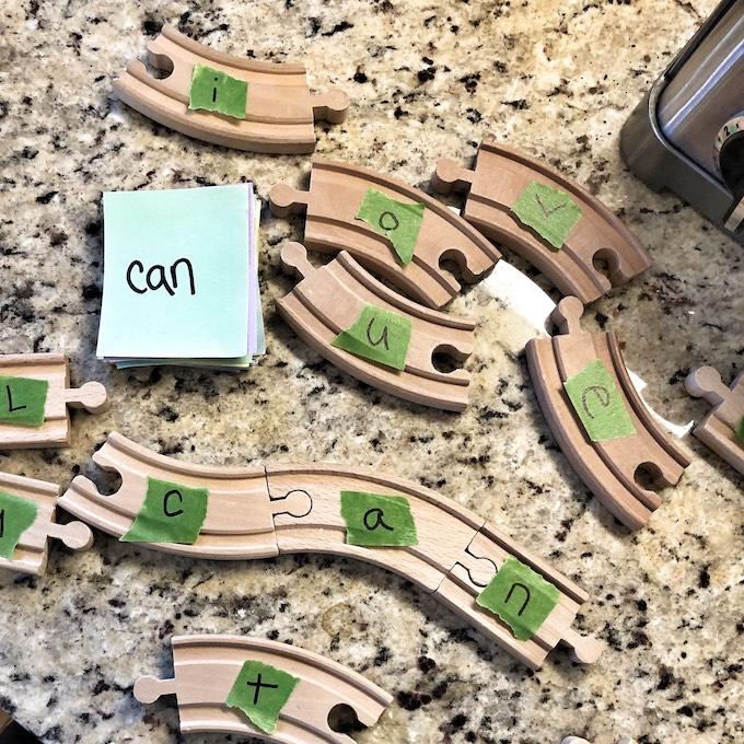 sight word train track