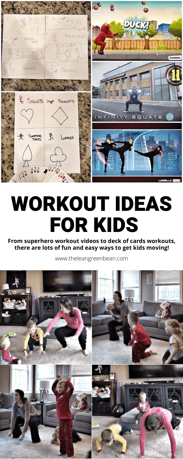 Looking for workout ideas for kids? There are lots of great options on YouTube, plus you can easily create your own Tabata or deck of cards workout to get kids up and moving!