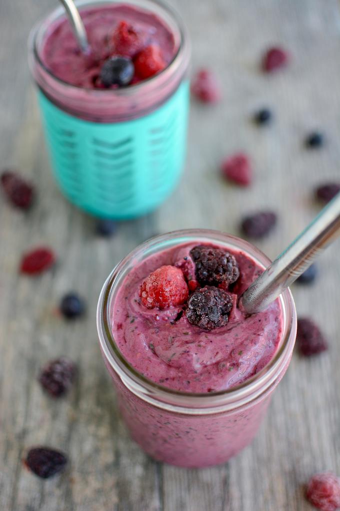 Silken Tofu Berry Smoothie