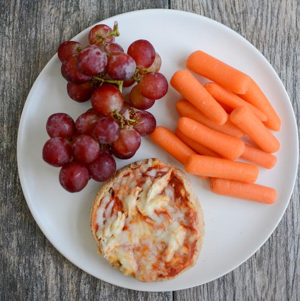 frozen english muffin mini pizzas - healthy meals kids love
