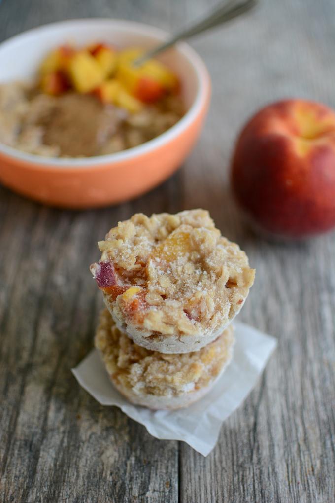 freezer prep oatmeal cups with a bowl of oatmeal