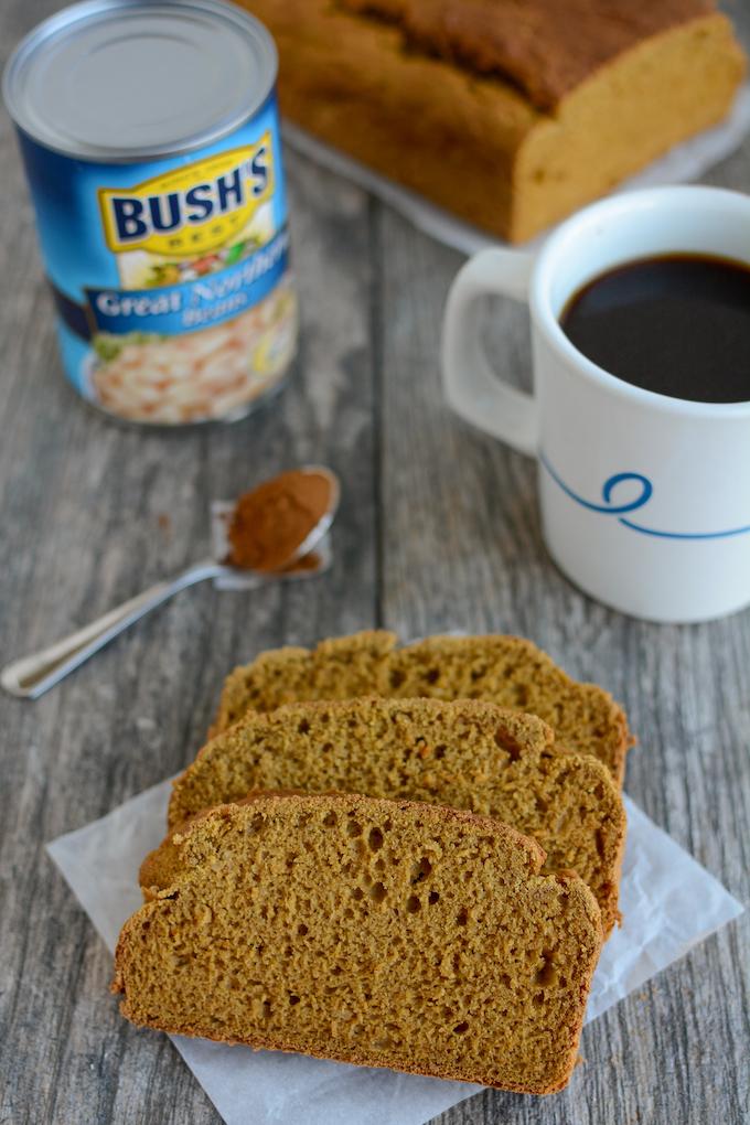 gluten-free pumpkin bread recipe with canned pumpkin and beans