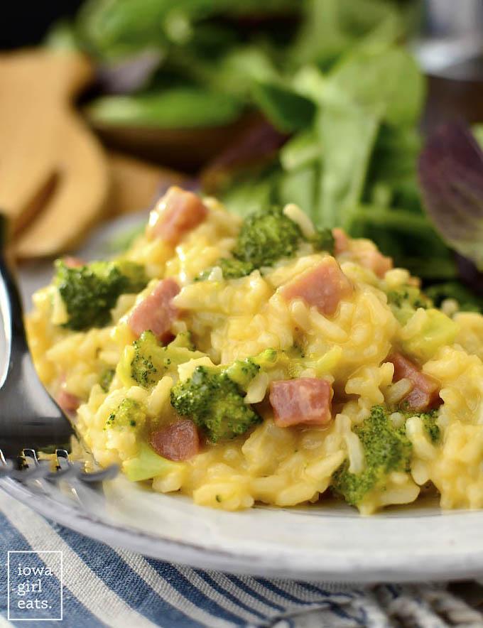 cheesy ham and rice casserole