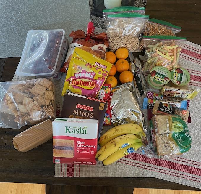 healthy road trip snacks non-perishable