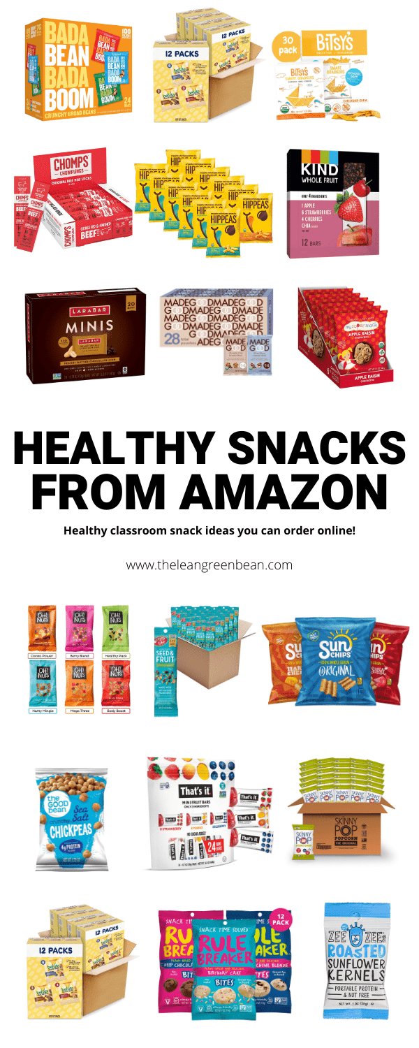 Here are 25+ healthy Amazon snacks. Perfect if you need healthy individually packaged snacks for the classroom, sports teams etc!