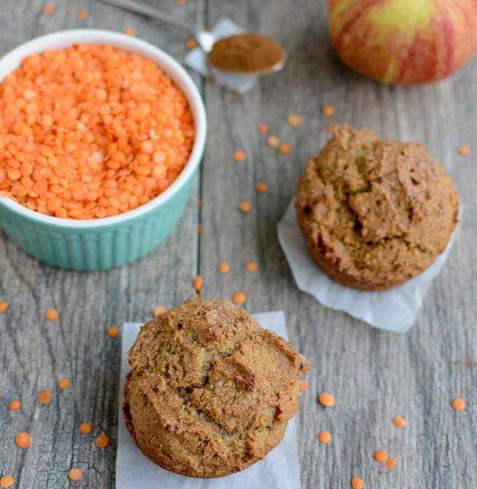 How To Cook Lentils 11 Apple Cinnamon Red Lentil Muffins