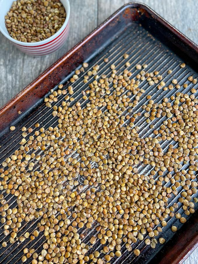 how to make roasted lentils