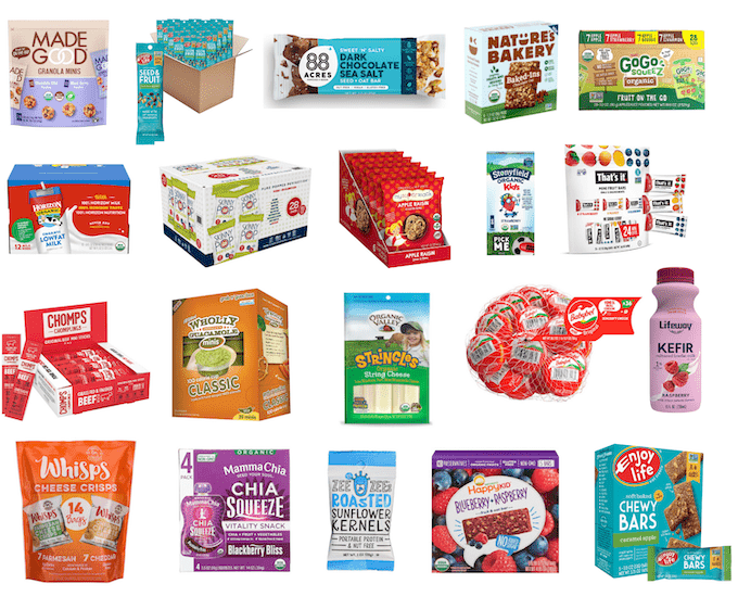 healthy individually packaged snacks for school
