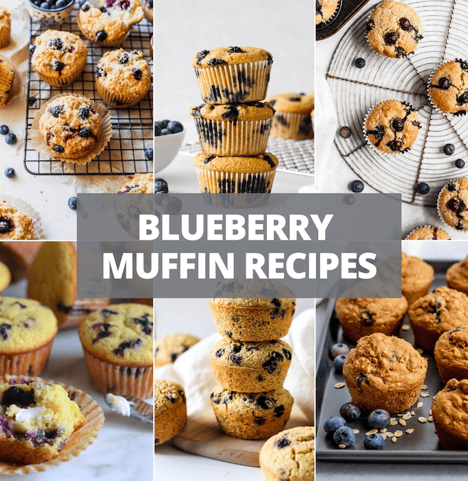 From scratch blueberry muffins