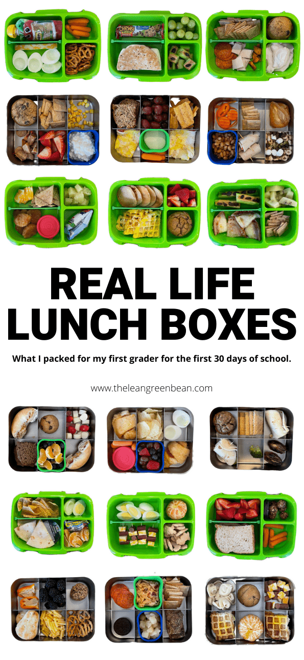 Easy Lunch Box Ideas For Kids 15 Need easy lunch box ideas for kids? Here's exactly what a Registered Dietitian mom packed her son for the first month of elementary school, with real life photos.