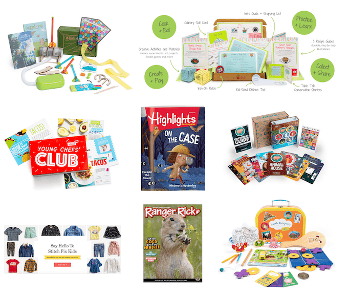 Kid Gift Ideas<br>{ages 4-7} 7 subscriptions for kids