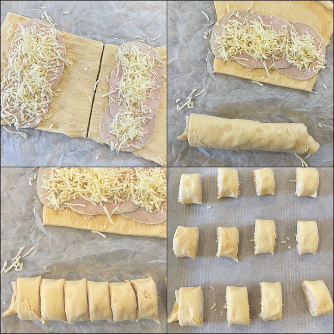 how to make turkey and cheese roll-ups