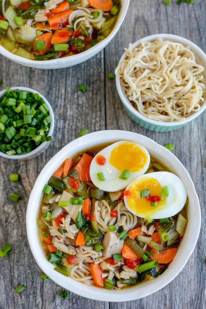 gluten-free ramen noodles with chicken