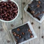 healthy black bean brownies with chocolate chips