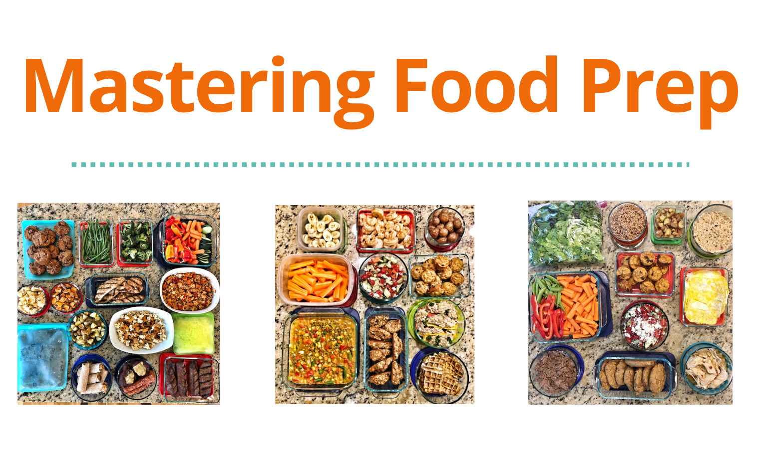 Welcome to Mastering Food Prep! Welcome to Mastering Food Prep!