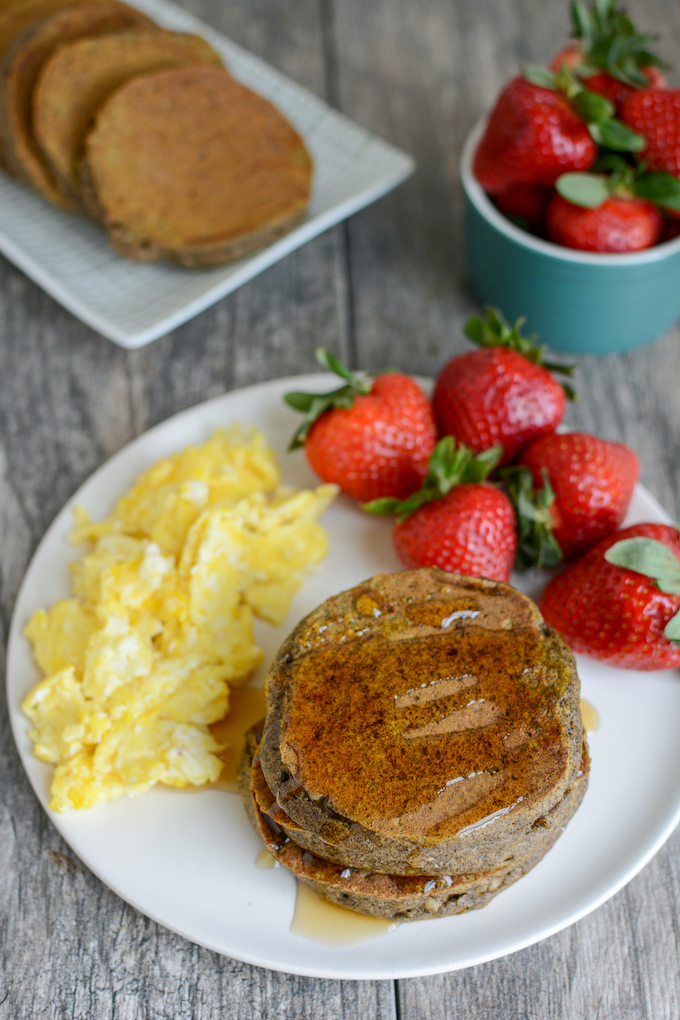 healthy, gluten-free buckwheat pancakes