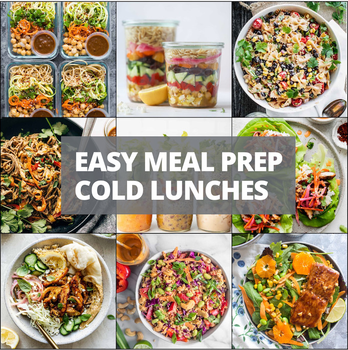 Easy Meal Prep Cold Lunches for Work
