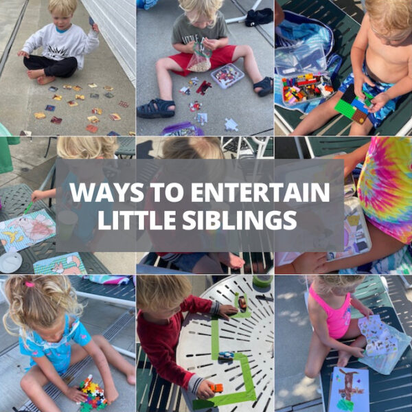 ways to entertain toddlers and kids at siblings events