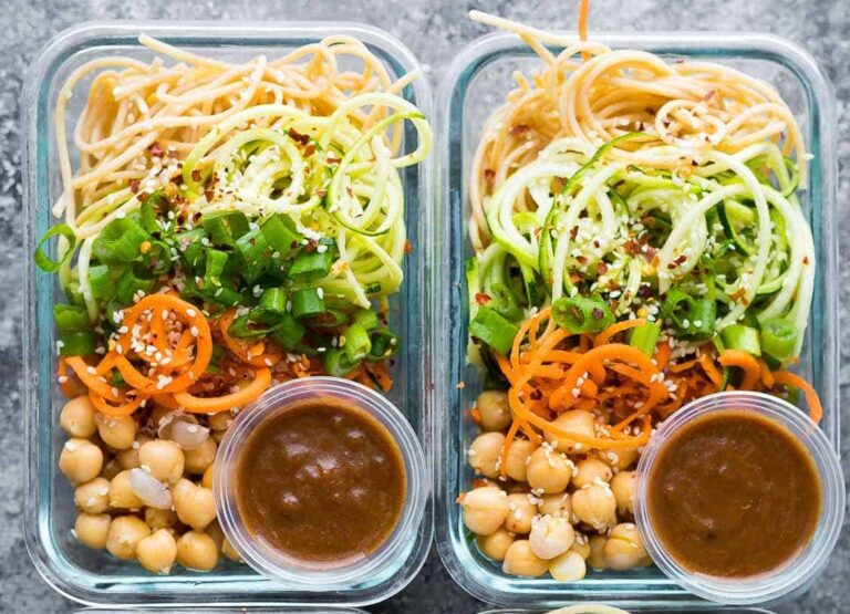 Cold Sesame Noodle Meal Prep Bowls Vegan e1661188933607