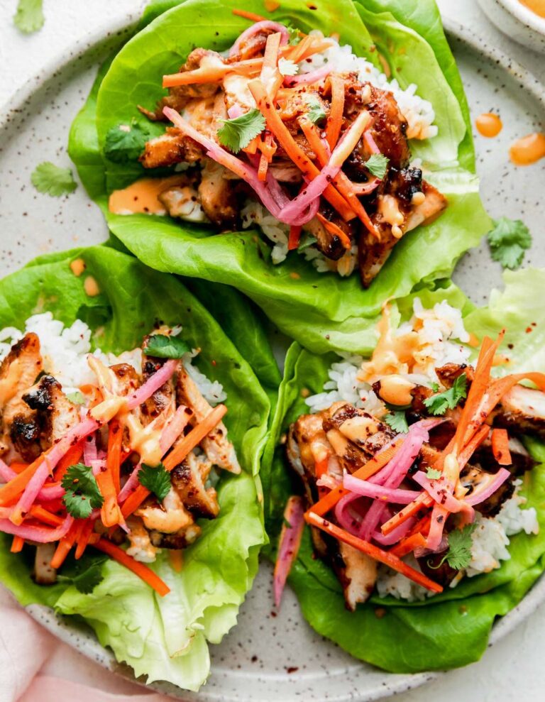 Grilled Chicken Bulgogi Lettuce Cups 17