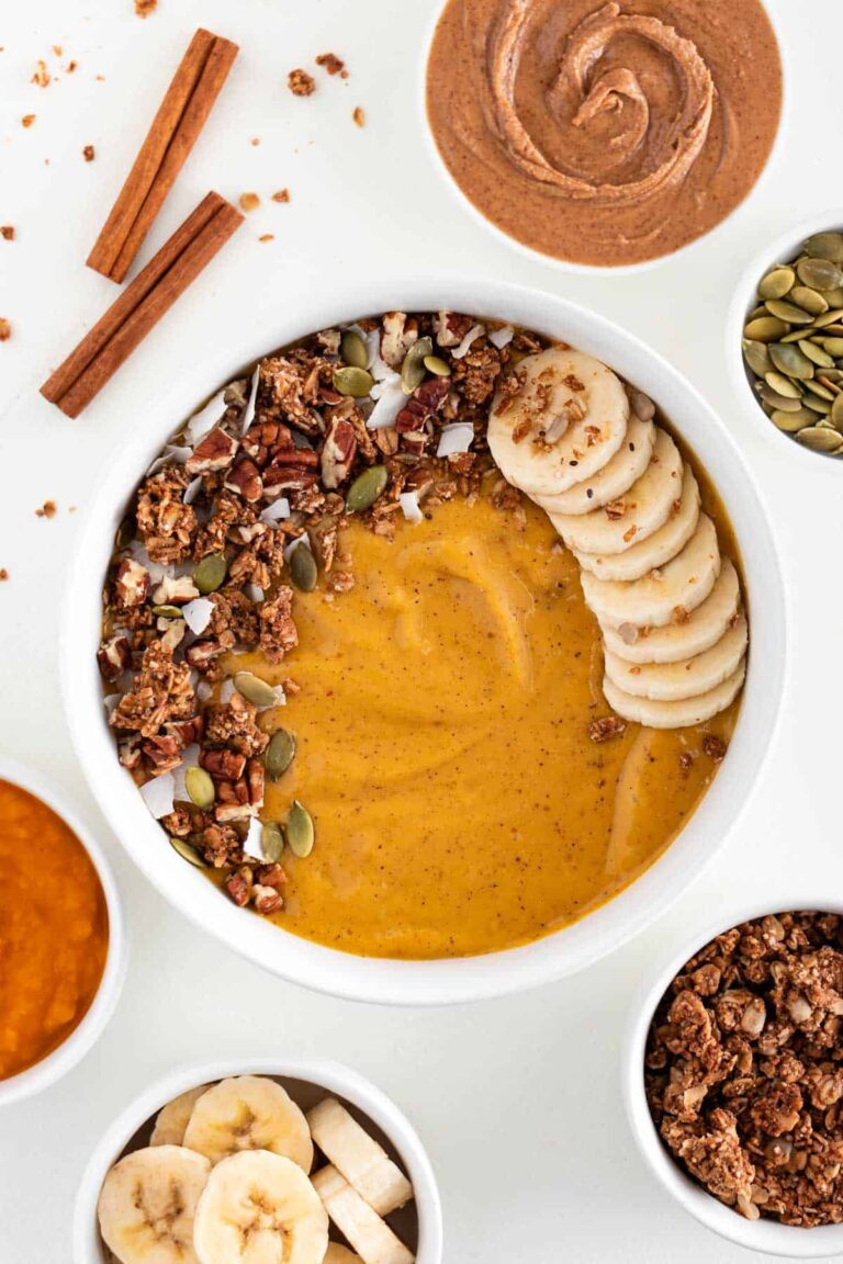 pumpkin pie smoothie bowl recipe canned pumpkin