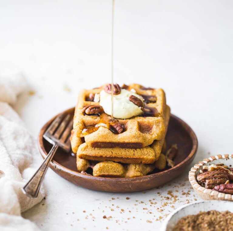 gluten-free pumpkin waffles - easy canned pumpkin recipes