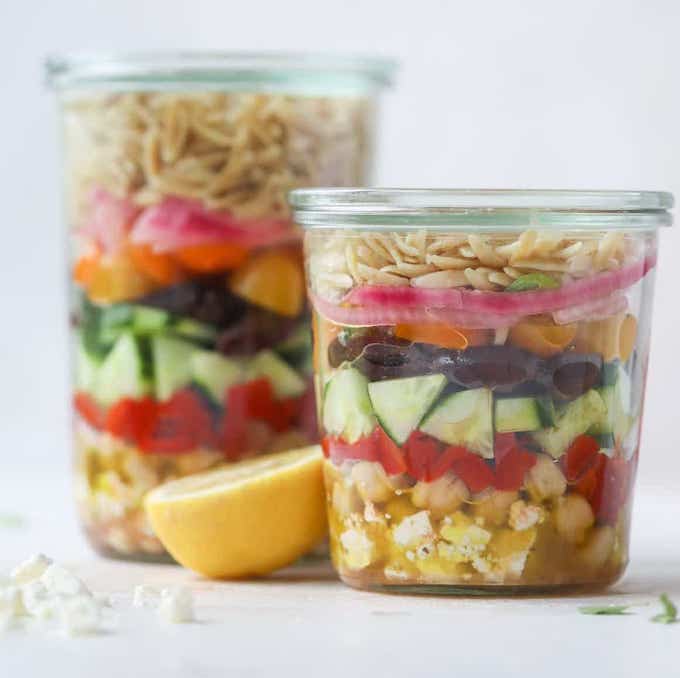 greek orzo in a jar I howsweeteats.com 6 1