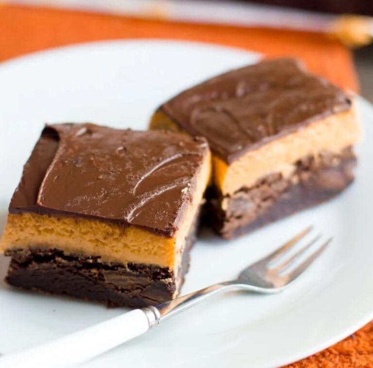 pumpkin puree dessert recipes - 3 layer pumpkin brownies