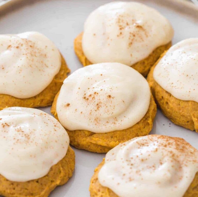 pumpkin cookies with cream cheese frosting