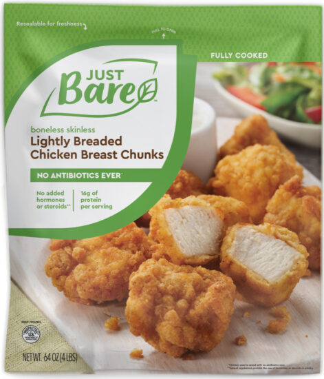 just bare lightly breaded chicken breast chunks - best chicken nugget brands