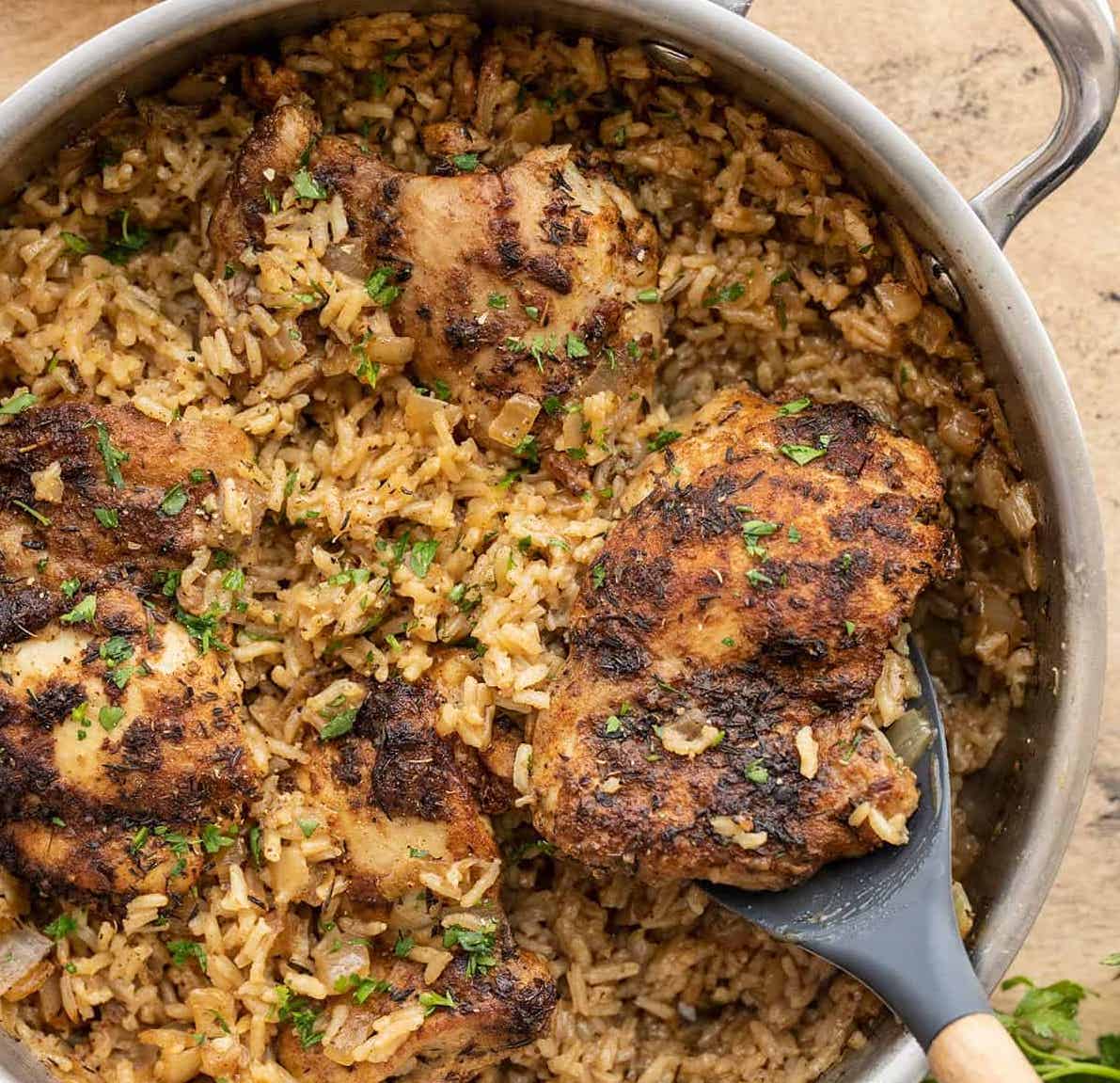Healthy One Pot Chicken and Rice Recipe - Easy to Prepare