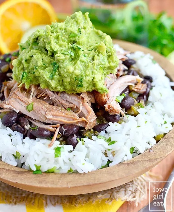 crockpot mojo pork for tacos and nachos