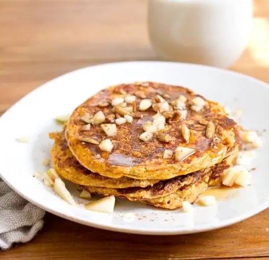 healthy recipes for canned pumpkin - pumpkin protein pancakes