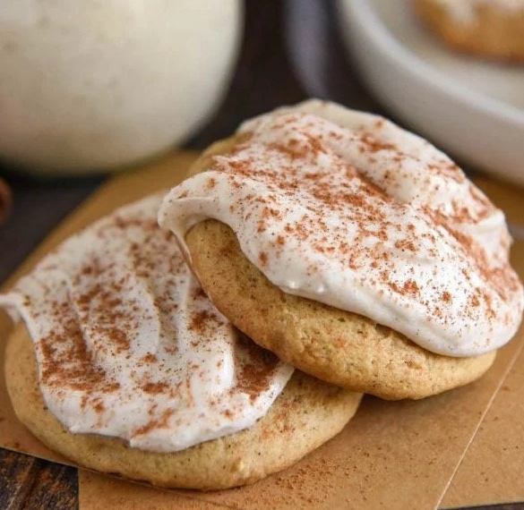 sweet potato cookies with cream cheese frosting