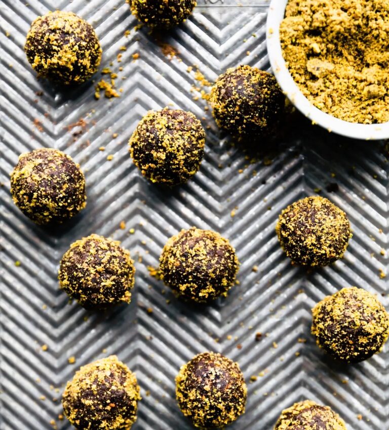 chocolate coconut pistachio bites