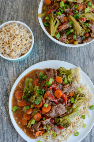 slow cooker ginger garlic flank steak