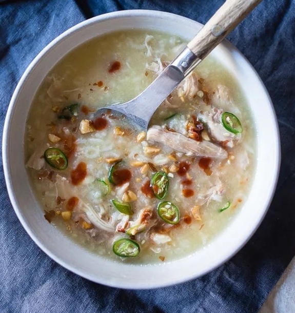 ginger chicken and rice soup instant pot healthy
