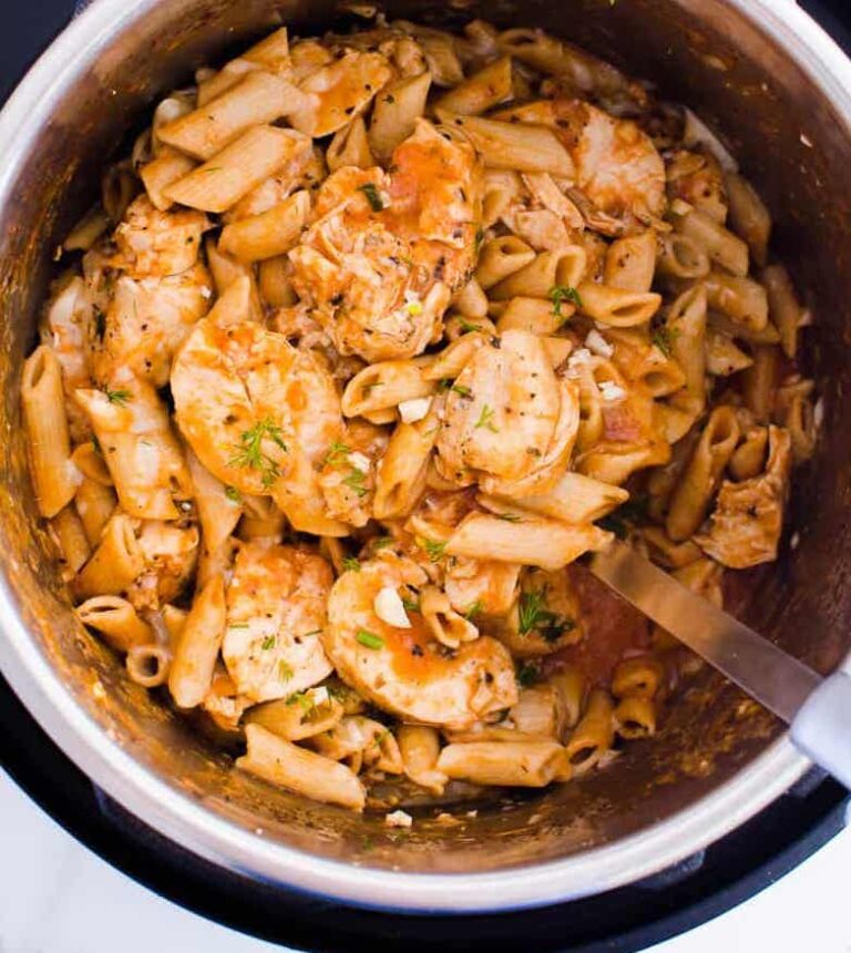 healthy parmesan chicken pasta instant pot