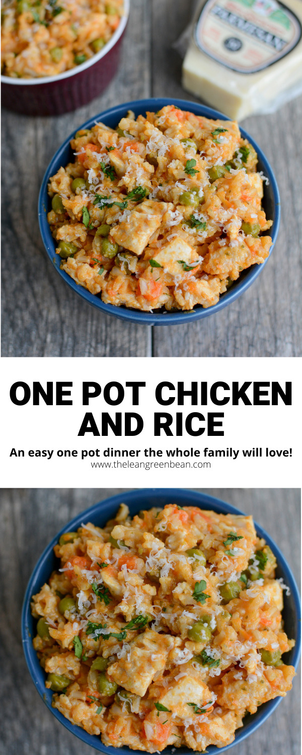 one pot cheesy chicken and rice recipe