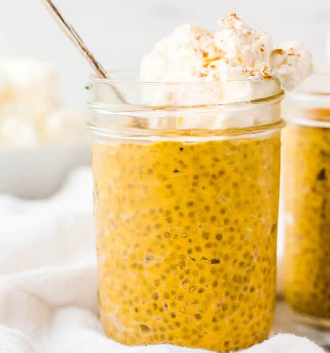 pumpkin pie chia pudding - easy canned pumpkin recipes